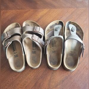 2 pairs of borkenstock sandals